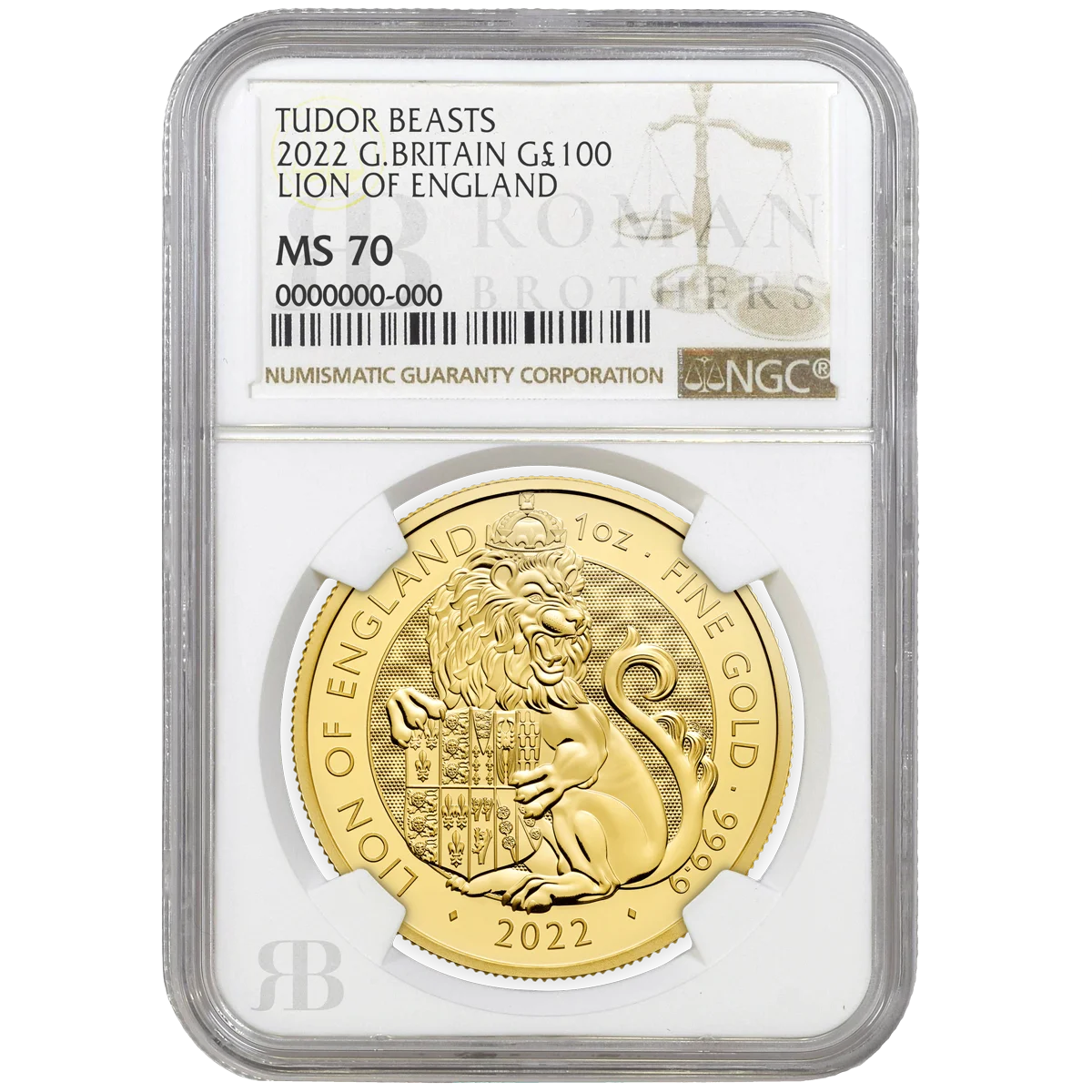 Tudor Beast 2022 Lion Of England Graded from MS68+