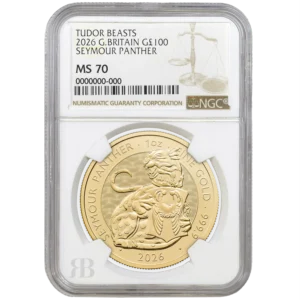Tudor Beast 2026 Seymour Panther 1oz Gold Coin Graded from MS68+